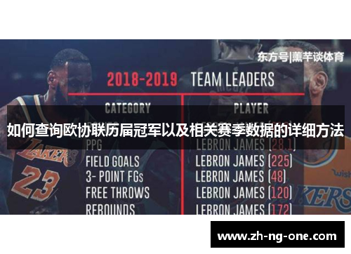 如何查询欧协联历届冠军以及相关赛季数据的详细方法